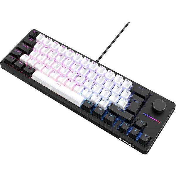 Buy QPAD,QPAD QPAD Loop 65 Model 1 Gasket Mechanical Gaming Keyboard - Black & White - Gadcet UK | UK | London | Scotland | Wales| Near Me | Cheap | Pay In 3 | Keyboards