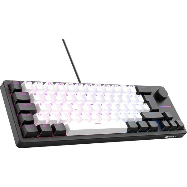 Buy QPAD,QPAD QPAD Loop 65 Model 1 Gasket Mechanical Gaming Keyboard - Black & White - Gadcet UK | UK | London | Scotland | Wales| Near Me | Cheap | Pay In 3 | Keyboards