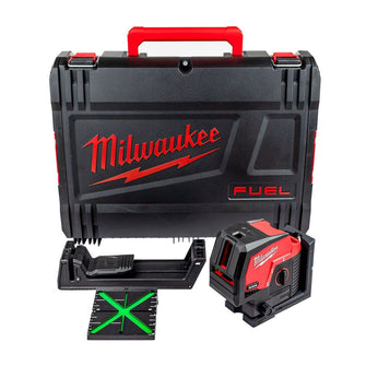 Milwaukee M12™ CLLP-0C Green Cross Line Laser with Plumb Points | 12V Bare Unit