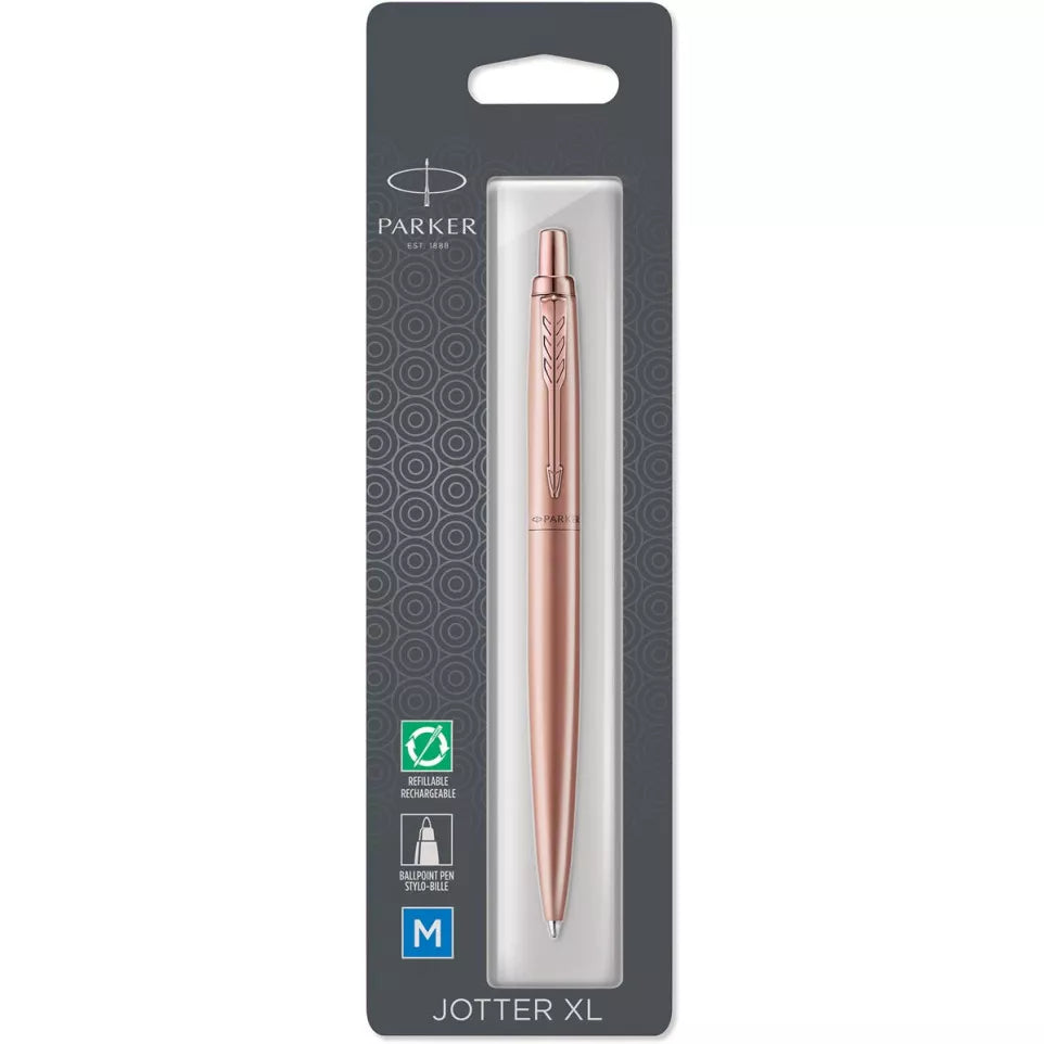 Buy Parker,Parker Jotter XL Ballpoint Pen – Monochrome Matte Rose Gold – Medium Point – Blue Ink - Gadcet UK | UK | London | Scotland | Wales| Near Me | Cheap | Pay In 3 | Ballpoint Pens