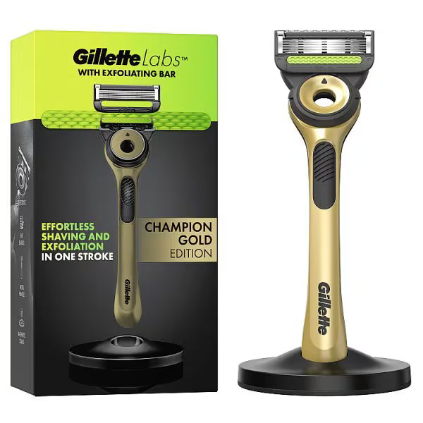 Gillette Labs Razor, Champion Gold 1 Handle & 1 Blade