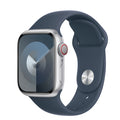 Buy Apple,Apple Watch Series 9 GPS + Cellular 41mm – Silver Aluminium Case with Storm Blue Sport Band - Gadcet UK | UK | London | Scotland | Wales| Near Me | Cheap | Pay In 3 | Smart Watches