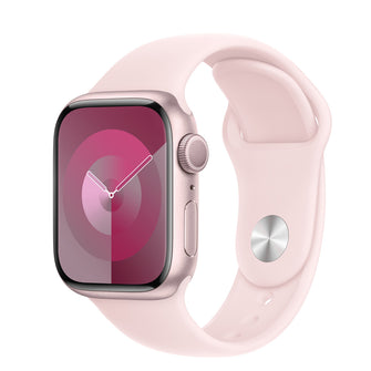 Apple Watch Series 9 (GPS) 41mm Pink Aluminum Case with Light Pink Sport Band