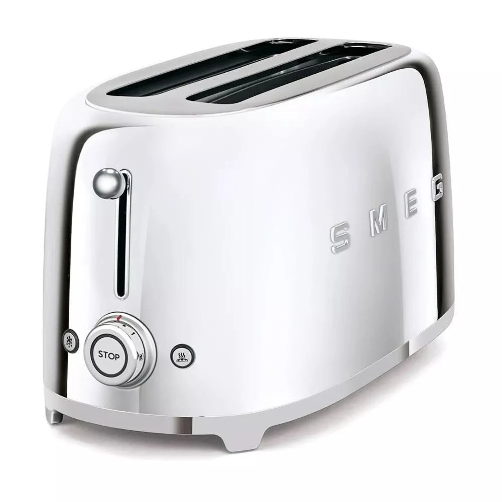 Buy Smeg,Smeg TSF02SSUK 4-Slice Toaster - Chrome - Gadcet UK | UK | London | Scotland | Wales| Near Me | Cheap | Pay In 3 | Toasters