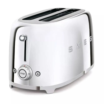 Buy Smeg,Smeg TSF02SSUK 4-Slice Toaster - Chrome - Gadcet UK | UK | London | Scotland | Wales| Near Me | Cheap | Pay In 3 | Toasters