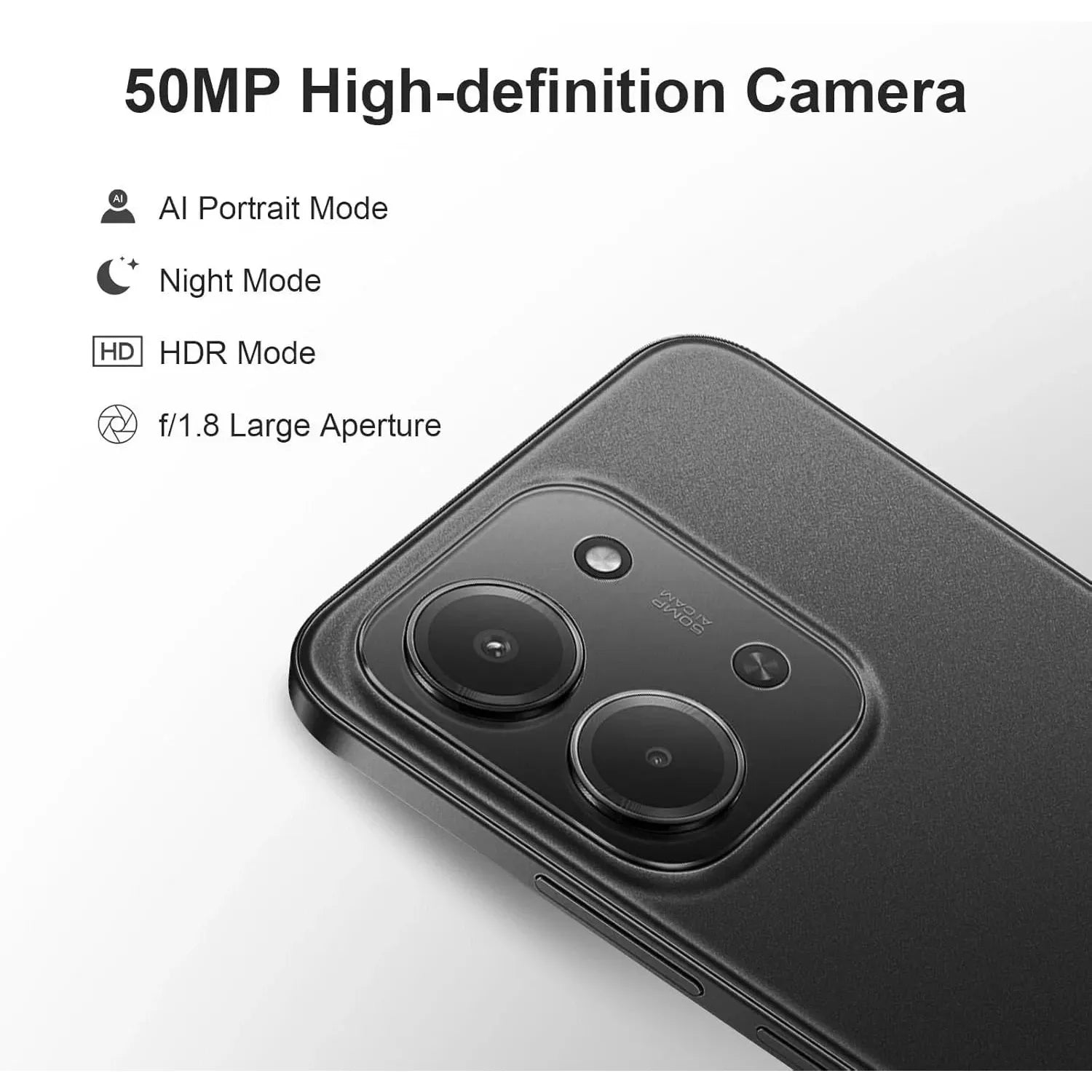 REDMI 15C 256GB 4GB RAM Dual SIM Smartphone – Midnight Black Unlocked