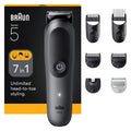 Buy Braun,Braun Series 5 AIO5520 7-in-1 Wet & Dry Trimmer – Grey - Gadcet UK | UK | London | Scotland | Wales| Near Me | Cheap | Pay In 3 | Hair Clippers & Trimmers