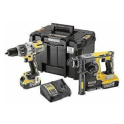 Buy DeWalt,DeWalt DCK229P2T-GB 18V 2x5Ah BL Cordless Hammer Drill/SDS Plus Drill Twin Kit - Gadcet UK | UK | London | Scotland | Wales| Ireland | Near Me | Cheap | Pay In 3 | Tools