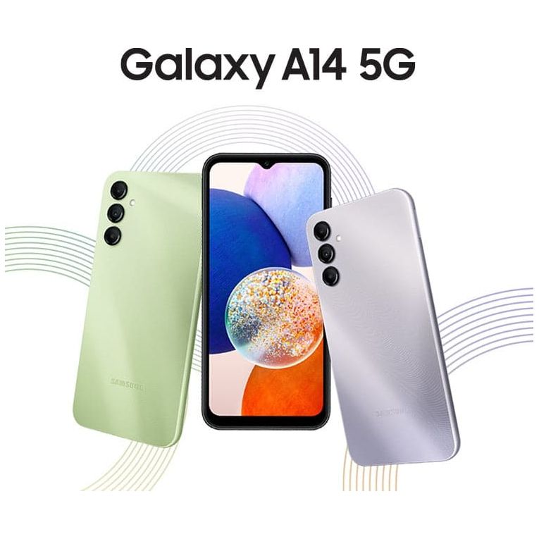 Samsung,Samsung Galaxy A14 5G 4GB RAM 64GB Storage Dual Sim - Silver - Unlocked - International Model - Gadcet.com