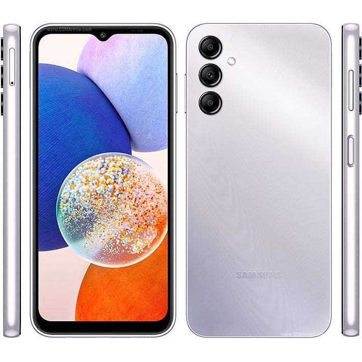 Samsung,Samsung Galaxy A14 5G 4GB RAM 64GB Storage Dual Sim - Silver - Unlocked - International Model - Gadcet.com