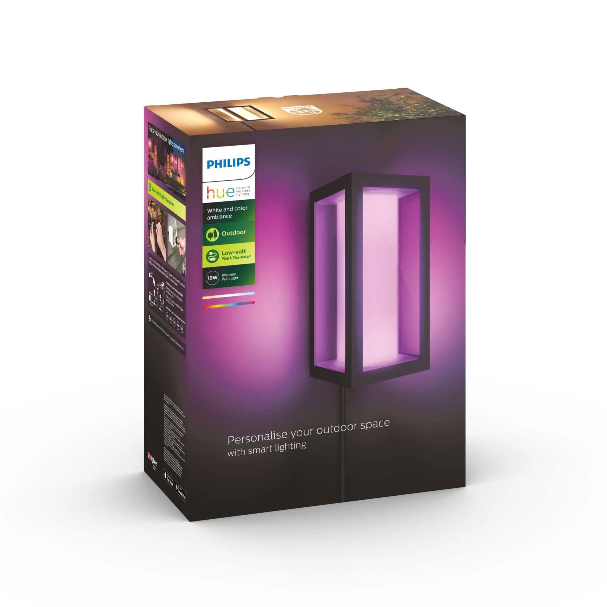 Buy Philips,Philips Impress Hue Smart Outdoor Light -Black - Gadcet UK | UK | London | Scotland | Wales| Ireland | Near Me | Cheap | Pay In 3 | Home & Garden