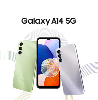 Samsung,Samsung Galaxy A14 5G 4GB RAM 64GB Storage Dual Sim - Light Green - Unlocked - International Model - Gadcet.com