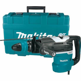 Makita HR5212C 240V AVT Rotary Demolition Hammer with Carry Case - Black/Blue