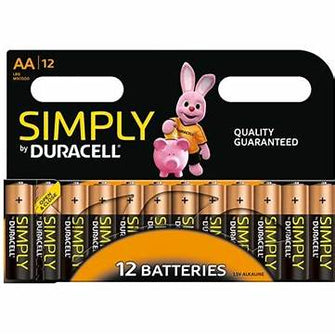 Buy Duracell,Duracell Simply AA Alkaline Batteries 1.5V – 12 Pack | Long-Lasting Power - Gadcet UK | UK | London | Scotland | Wales| Near Me | Cheap | Pay In 3 | Batteries