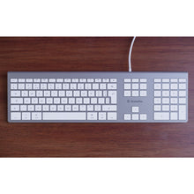 XtremeMac Wired Keyboard USB-C for Mac - Silver