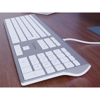 XtremeMac Wired Keyboard USB-C for Mac - Silver
