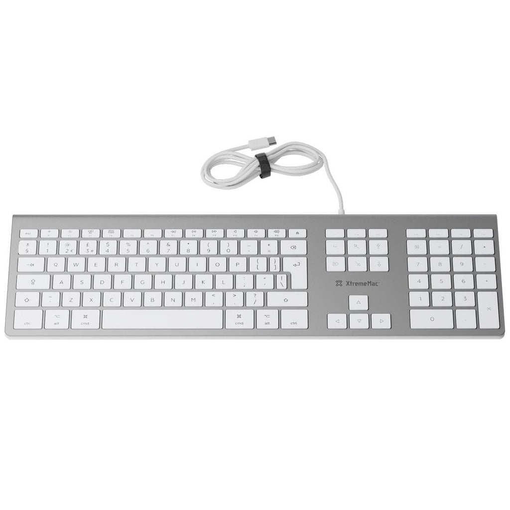 XtremeMac Wired Keyboard USB-C for Mac - Silver– Gadcet UK