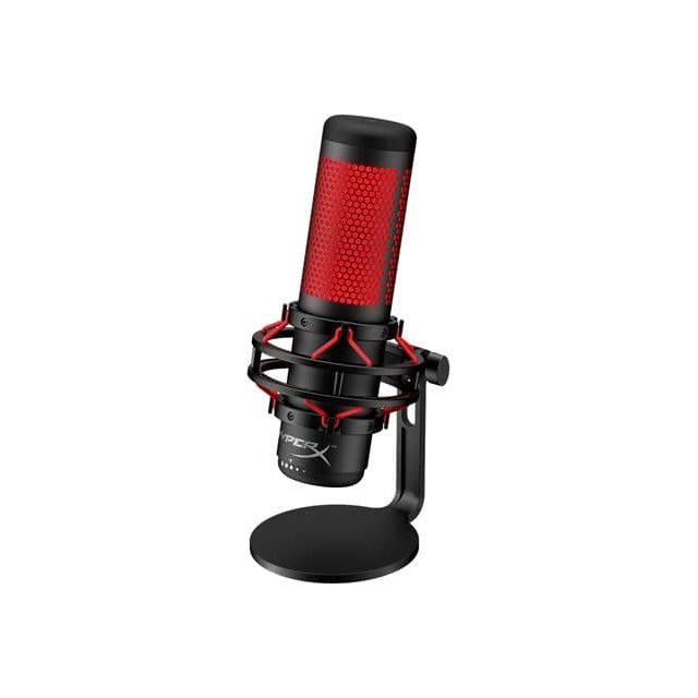 HP HyperX 4P5P6AA QuadCast – Standalone Microphone for streamers, content creators and gamers PC, PS4, and Mac Black