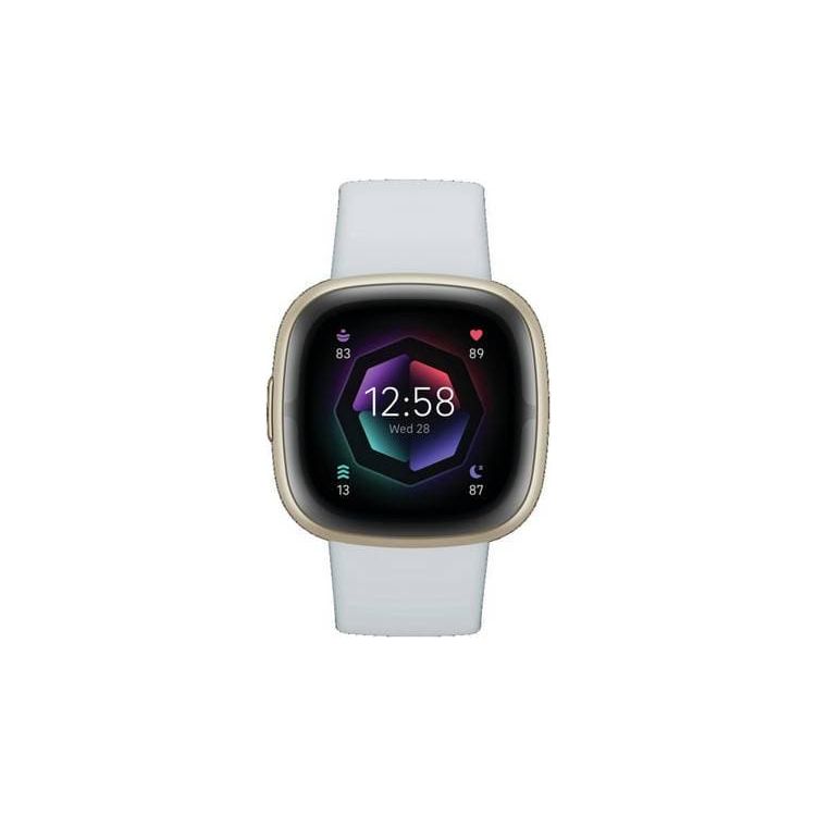 Fitbit,Fitbit Sense 2 Smart Watch - Blue Mist/ Soft Gold - Gadcet.com