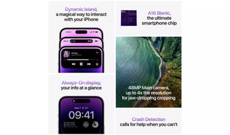 Buy Apple,Apple iPhone 14 Pro Max 5G 128GB, Deep Purple - Unlocked - Gadcet.com | UK | London | Scotland | Wales| Ireland | Near Me | Cheap | Pay In 3 | 