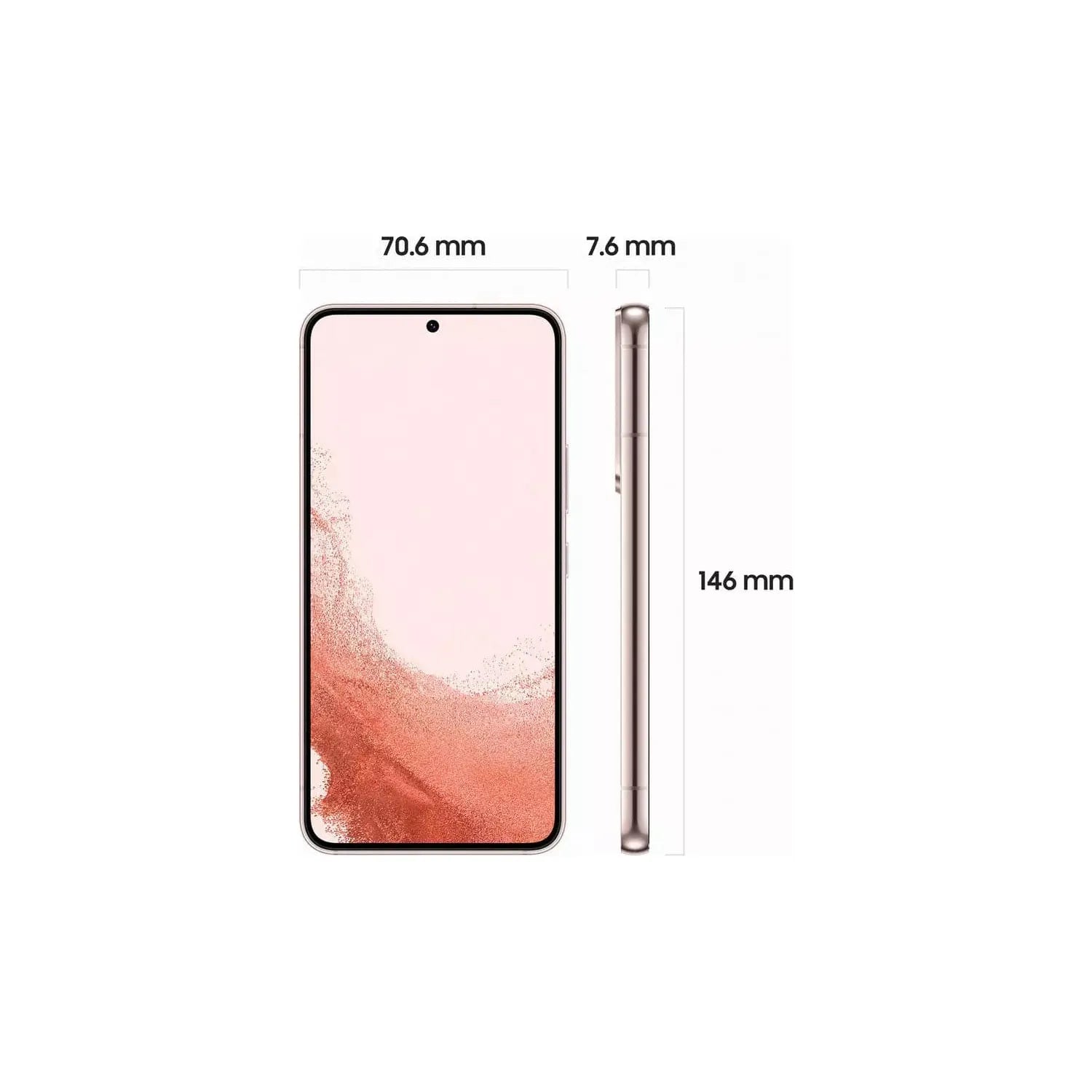 Samsung S22 5G 128GB Mobile Phone - Pink Gold - Unlocked - SM-S901B/DS