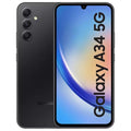 Samsung,Samsung Galaxy A34 5G 8GB RAM, 128GB Storage, Dual Sim, Awesome Graphite - Unlocked - International Model - Gadcet.com