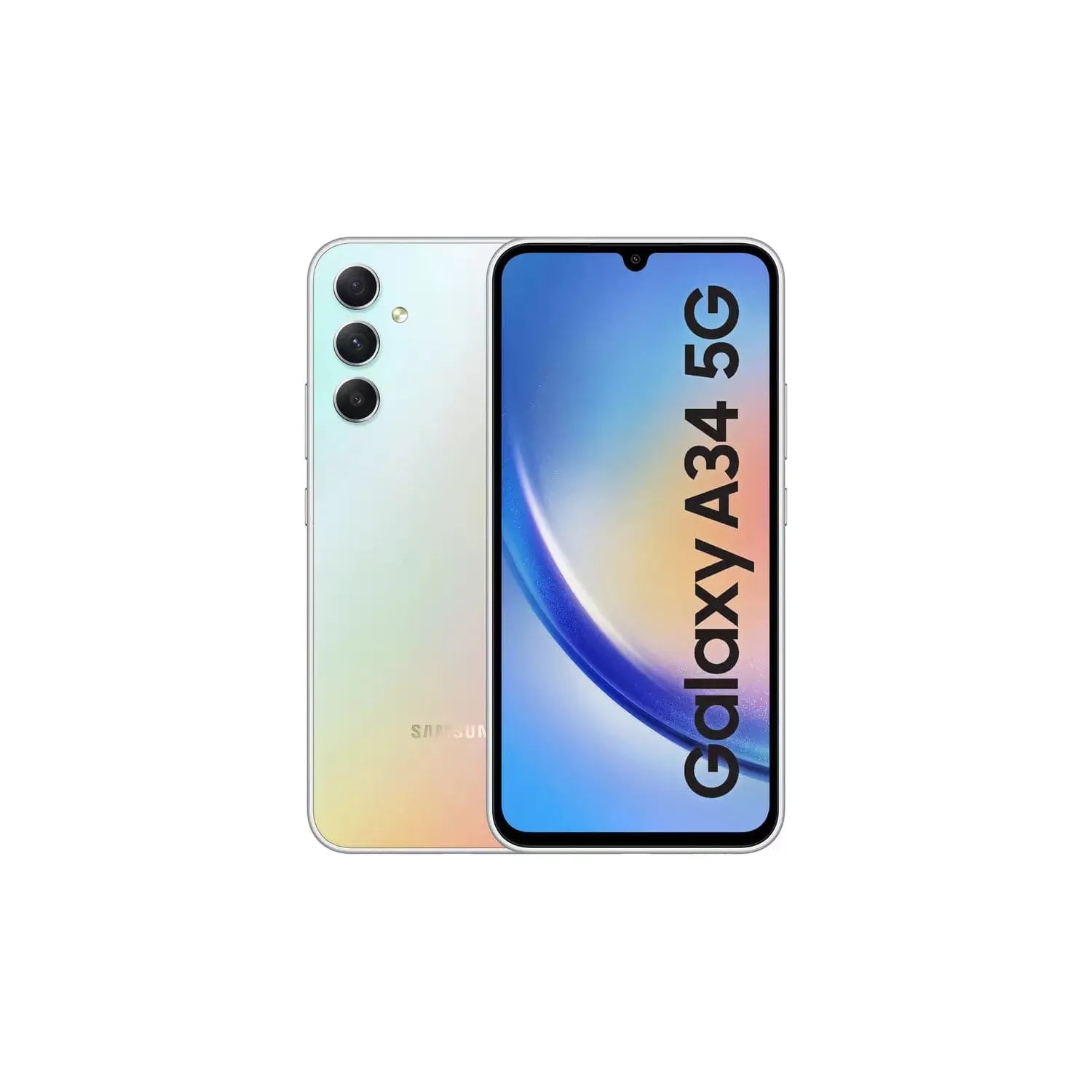 Samsung,Samsung Galaxy A34 5G 8GB RAM, 128GB Storage, Dual Sim, Awesome Silver - Unlocked - International Model - Gadcet.com