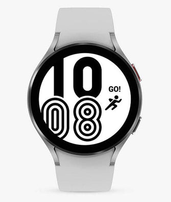 Buy Samsung,SAMSUNG Galaxy Watch4 BT Smart Watch, 44 mm - Aluminium, Silver - Gadcet.com | UK | London | Scotland | Wales| Ireland | Near Me | Cheap | Pay In 3 | smart watch