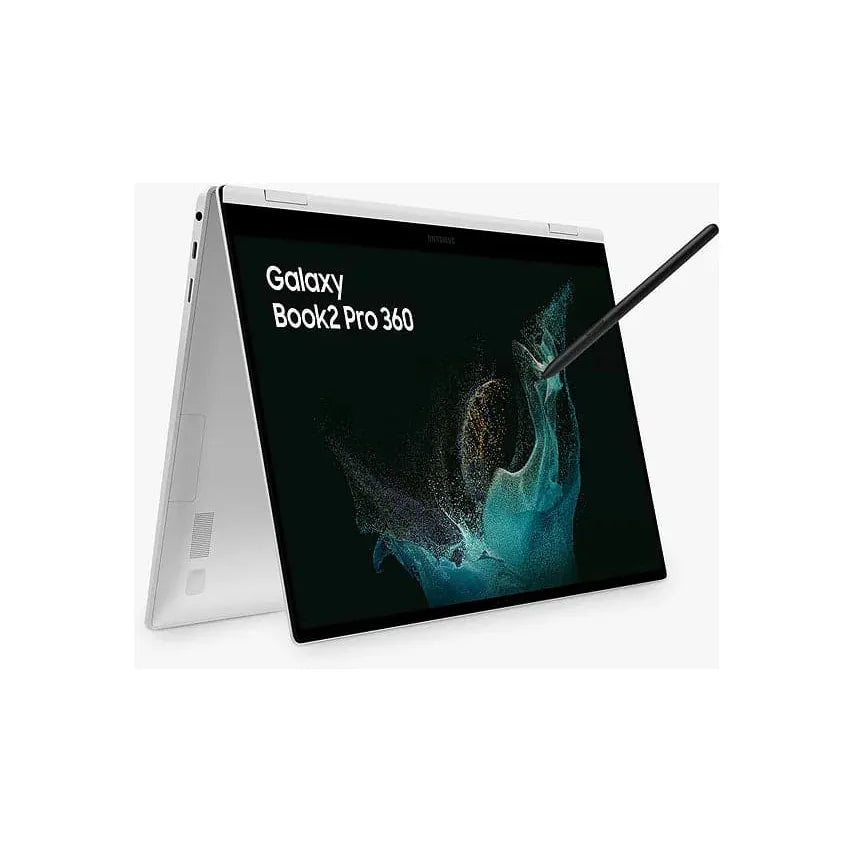 Galaxy Book2 Pro 360 Convertible Laptop, Intel Core i7 Processor, 16GB RAM, 512GB SSD, 13.3" Full HD Touchscreen, Silver - 930QED-KB4