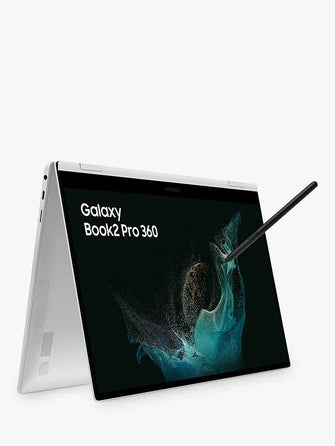 Galaxy Book2 Pro 360 Convertible Laptop, Intel Core i7 Processor, 16GB RAM, 512GB SSD, 13.3" Full HD Touchscreen, Silver - 930QED-KB4