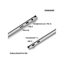 Galaxy Book2 Pro 360 Convertible Laptop, Intel Core i7 Processor, 16GB RAM, 512GB SSD, 13.3" Full HD Touchscreen, Silver - 930QED-KB4