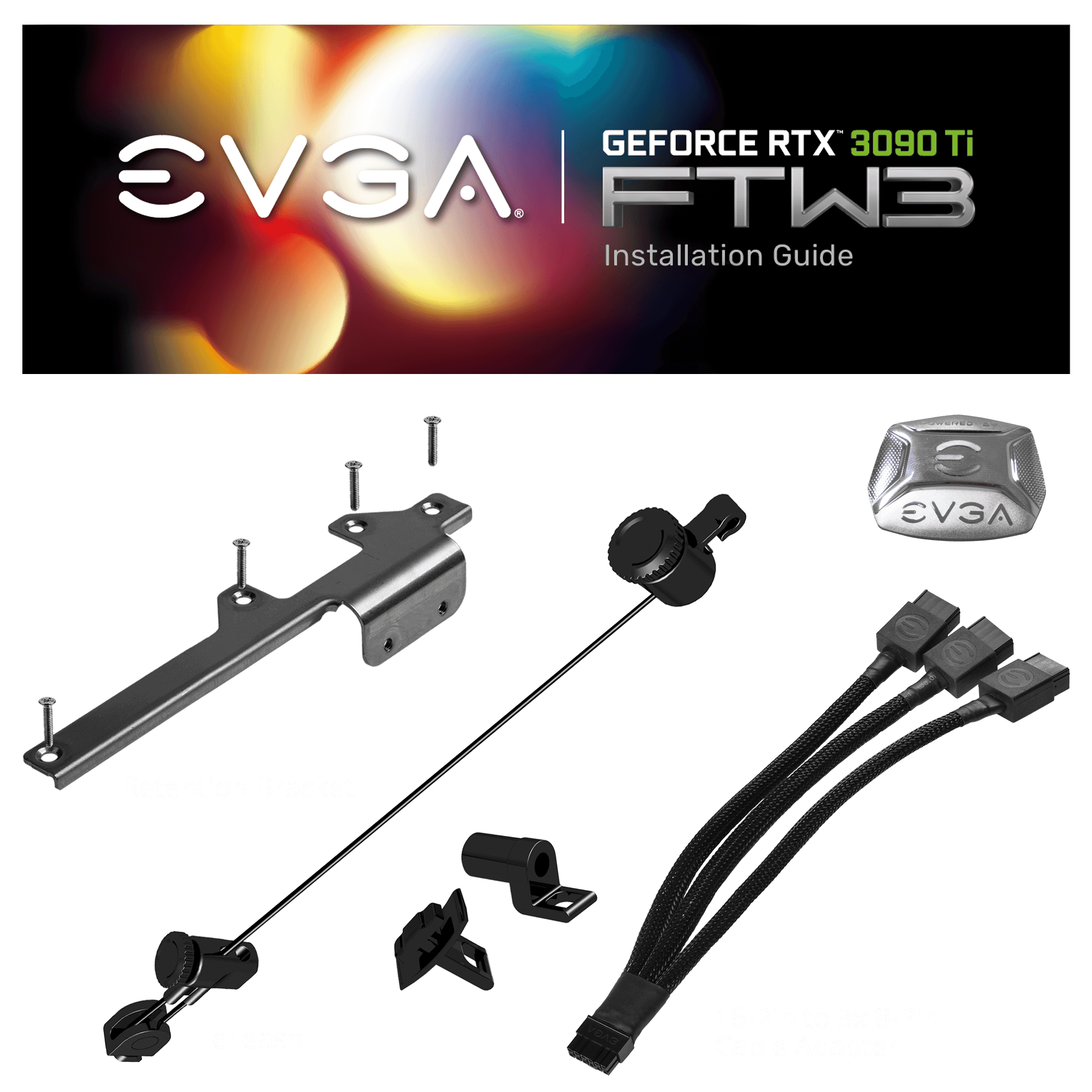 EVGA,EVGA GeForce RTX 3090 Ti FTW3 ULTRA GAMING, 24G-P5-4985-KR, 24GB GDDR6X, iCX3, ARGB LED, Backplate, Free eLeash - Gadcet.com