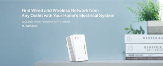 TP-Link TL-WPA4220 2-Port Add-On Powerline Adapter, WiFi Booster/Hotspot