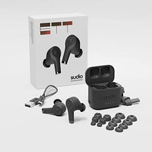 Sudio,Sudio Ett True Wireless Bluetooth Earbuds - Active Noise Cancelling, Transparency Mode, IPX5 Water Protection, 30h Battery Time, supports Wireless Charging, compatible with Android and iOS (Black) - Gadcet.com