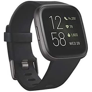 Buy Fitbit,Fitbit Versa 2 Smart Watch - Carbon Alu / Black Band - Gadcet.com | UK | London | Scotland | Wales| Ireland | Near Me | Cheap | Pay In 3 | 