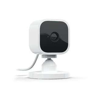 Buy Blink,Blink Mini Compact indoor plug-in smart security camera, 1080p HD day and night video, night vision, motion detection, two-way audio, easy setup, Works with Alexa — 1 camera (White) - Gadcet.com | UK | London | Scotland | Wales| Ireland | Near Me | Cheap | Pay In 3 | Security Monitors & Recorders