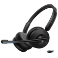 Anker PowerConf H500, Bluetooth Dual Ear Headset with Microphone - Black