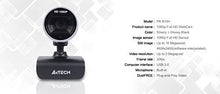A4Tech Webcam PK-910H - 2 MP, 30 FPS, 16 MP, USB 2.0, Black, Clip/Stand - PK-910H