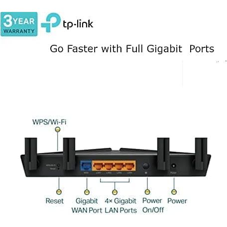 TP-Link,TP-Link Next-Gen Wi-Fi 6 AX3000 Mbps Gigabit Dual Band Wireless Router, OneMesh™ Supported, Dual-Core CPU, TP-Link HomeShield, Ideal for Gaming Xbox/PS4/Steam, Compatible with Alexa (Archer AX53) - Gadcet.com