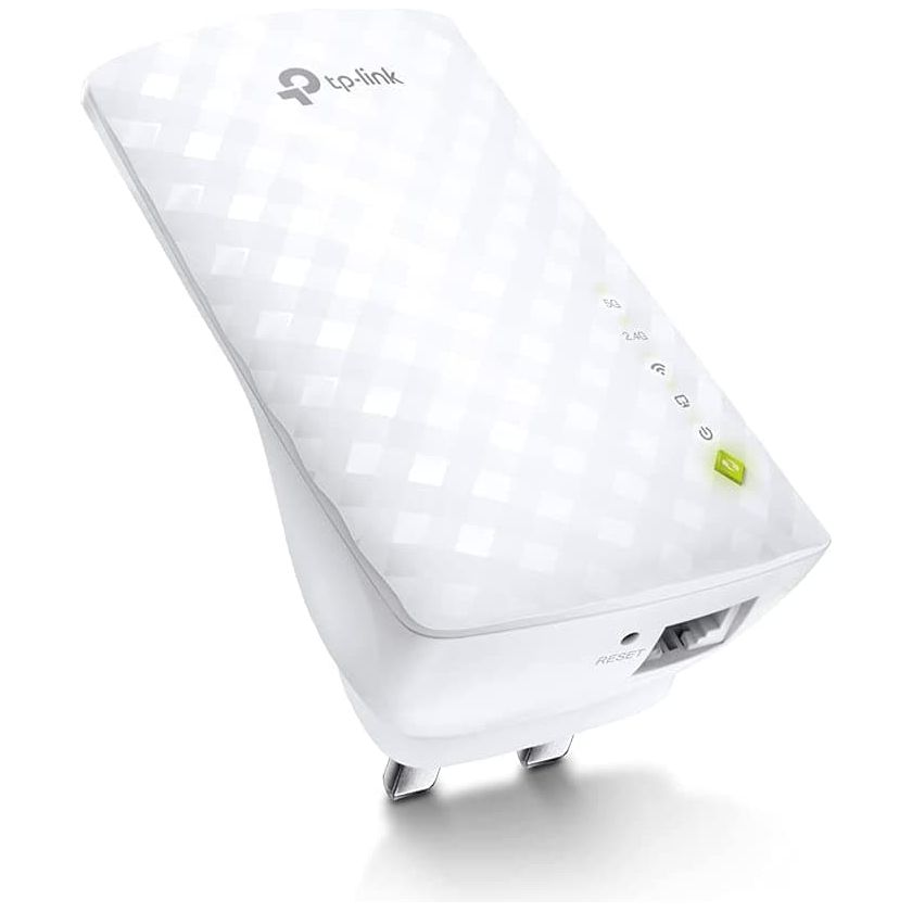 TP-LINK,TP-Link RE200 AC750 Universal Dual Band Range Extender, Broadband/Wi-Fi Extender, Wi-Fi Booster/Hotspot with Ethernet Port, Plug and Play, Smart Signal Indicator, UK Plug - Gadcet.com