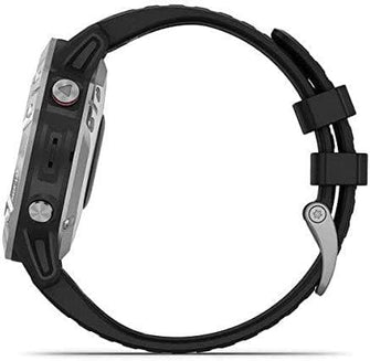 Buy Garmin,Garmin fenix 6, Ultimate Multisport GPS Watch, Heat and Altitude Adjusted V02 Max, Pulse Ox Sensors and Training Load Focus, Silver with Black Band - Gadcet.com | UK | London | Scotland | Wales| Ireland | Near Me | Cheap | Pay In 3 | Watches