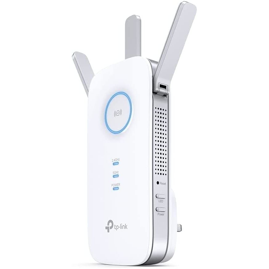 TP-Link AC1900 Gigabit Mesh Wi-Fi Range Extender/Wi-Fi Booster/Wi-Fi Repeater, 3 External Antennas, Intelligent Signal Light, Power Schedule, LED Control, Tether APP, Easy Setup, UK Plug (RE550)