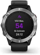Buy Garmin,Garmin fenix 6, Ultimate Multisport GPS Watch, Heat and Altitude Adjusted V02 Max, Pulse Ox Sensors and Training Load Focus, Silver with Black Band - Gadcet.com | UK | London | Scotland | Wales| Ireland | Near Me | Cheap | Pay In 3 | Watches