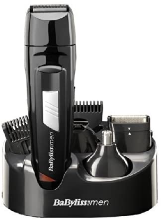 Babyliss,BaByliss For Men 8-in-1 Titanium Multi Mens All Over Grooming Kit Rechargeable Cordless Black - Gadcet.com