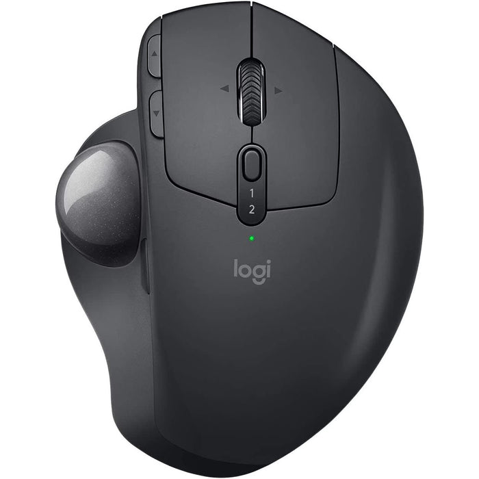 Logitech MX Ergo Wireless Trackball Mouse, Bluetooth Or 2.4GHz with Unifying USB-Receiver, Adjustable Trackball Angle, Precision Scroll-Wheel, USB-C Charging Battery, PC/ Mac/ iPad OS - Black - Gadcet.com