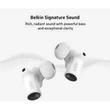 Belkin,Belkin Wireless Bluetooth Earphones, SOUNDFORM Freedom True Wireless Earbuds with Wireless Charging Case IPX5 Certified Sweat and Water Resistant with Deep Bass for iPhones and Androids - White - Gadcet.com