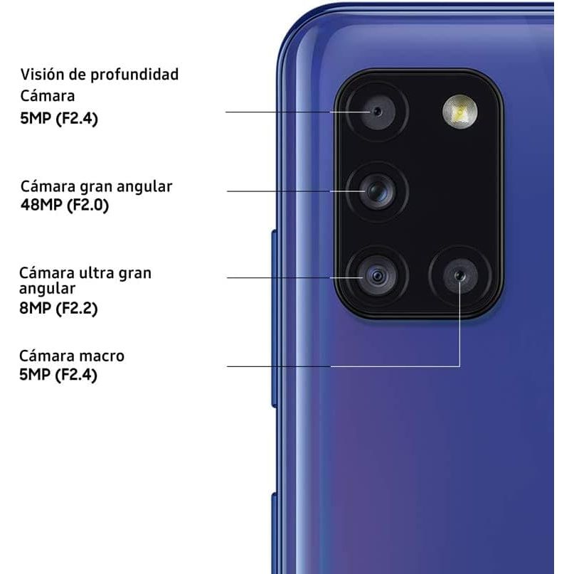 Samsung,Samsung Galaxy A31 4G 128GB Storage, 6GB RAM - Blue - Unlocked - Gadcet.com