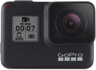 Buy GoPro,GoPro HERO7 Black — Waterproof Digital Action Camera with Touch Screen 4K HD Video 12MP Photos Live Streaming Stabilisation - Gadcet.com | UK | London | Scotland | Wales| Ireland | Near Me | Cheap | Pay In 3 | Cameras