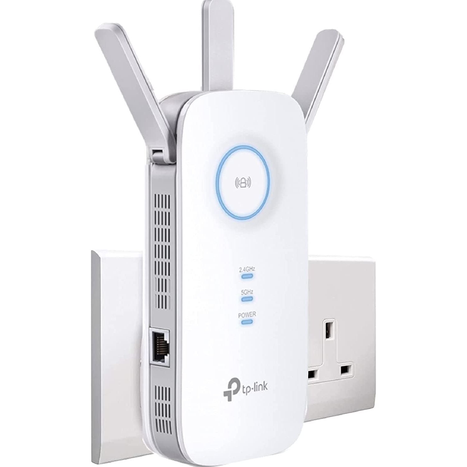 TP-Link AC1900 Gigabit Mesh Wi-Fi Range Extender/Wi-Fi Booster/Wi-Fi Repeater, 3 External Antennas, Intelligent Signal Light, Power Schedule, LED Control, Tether APP, Easy Setup, UK Plug (RE550)