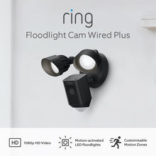 Buy Ring,Ring Floodlight Wired Plus Cam Security Camera - Black 1080p HD Video, motion-activated LED floodlights, built-in siren, hardwired installation - Gadcet.com | UK | London | Scotland | Wales| Ireland | Near Me | Cheap | Pay In 3 | camera